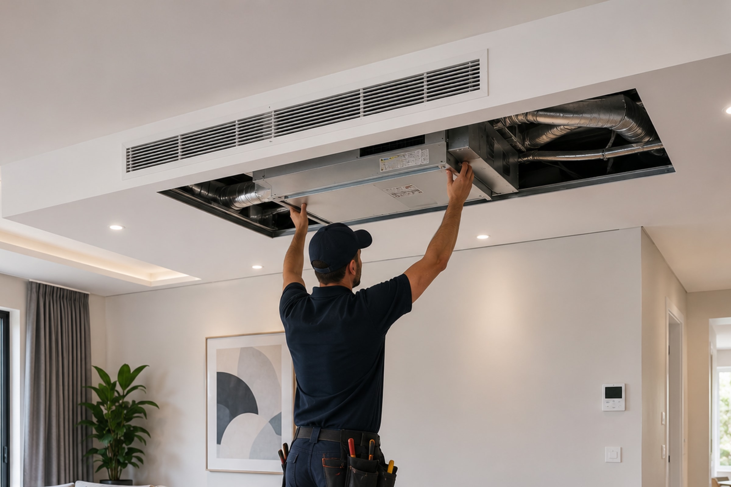 Ducted system service placeholder