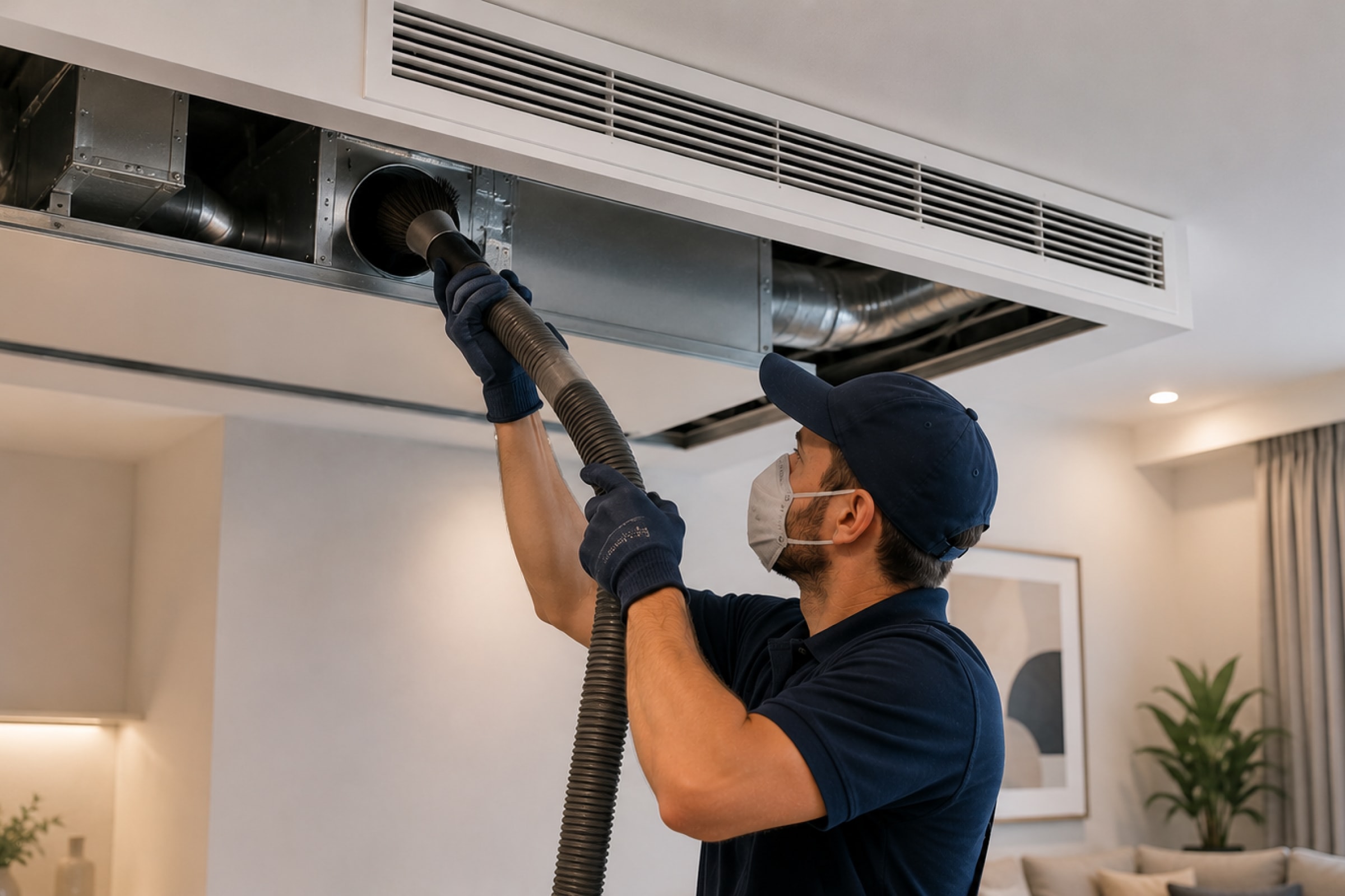 Ducted system service placeholder
