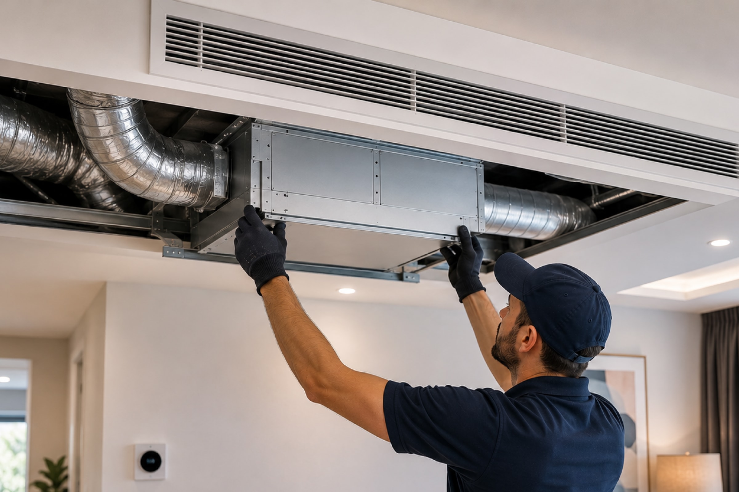 Ducted system service placeholder